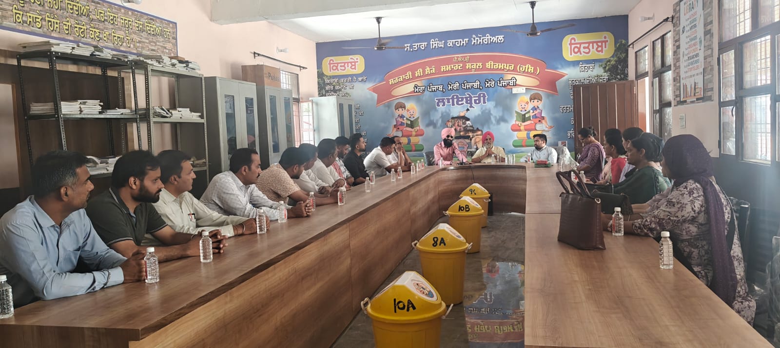 S. Hardev Singh Kahma Ji held a meeting with the sarpanches of the area to increase the number of students in the new admissions of the school in GSSS Birampur.